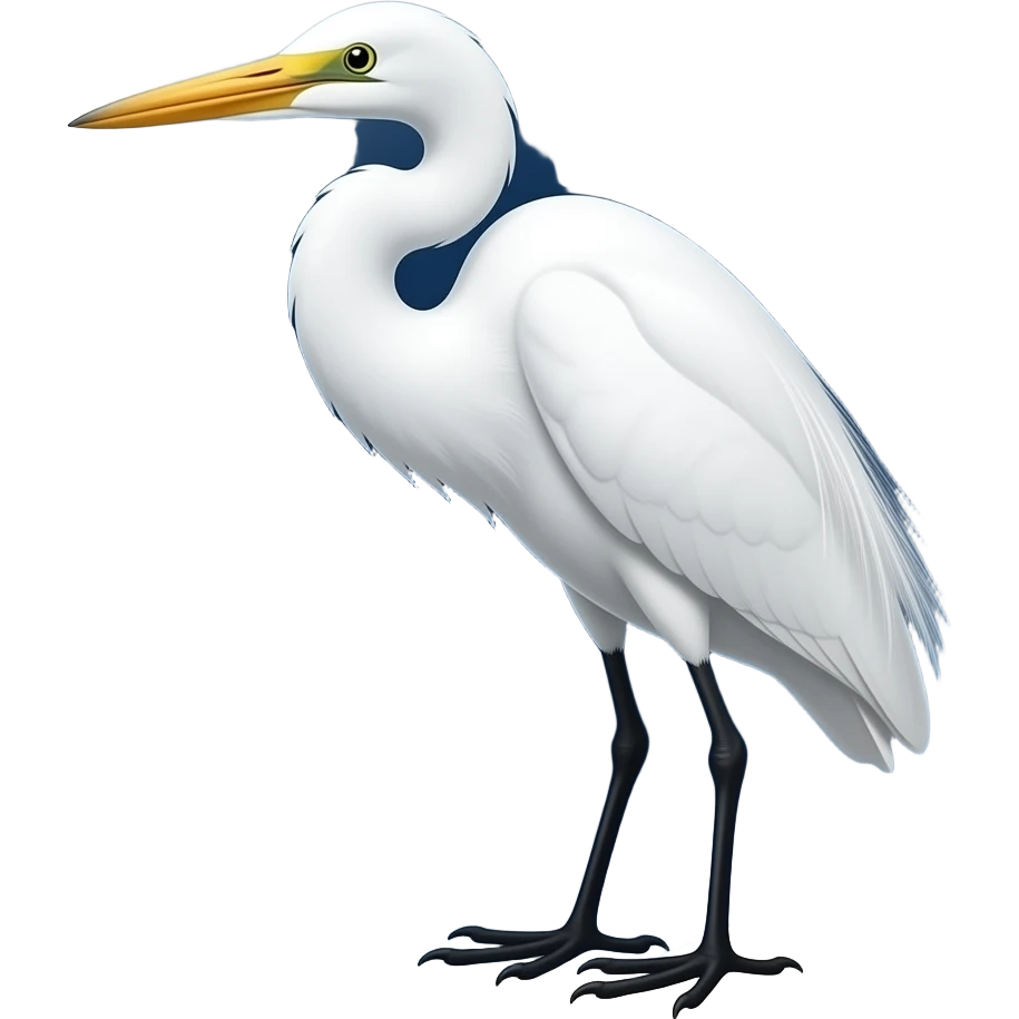 egret eclipse emoji