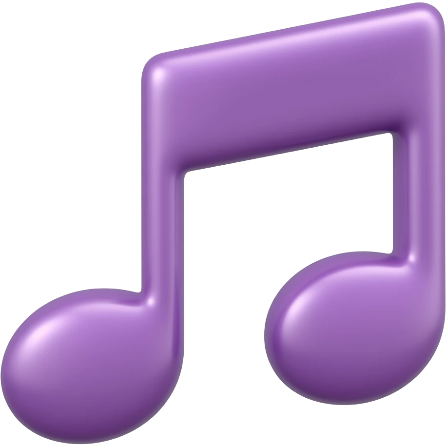 A music Note emoji in purle  to copy it easily To copy it easily for instagram bio emoji