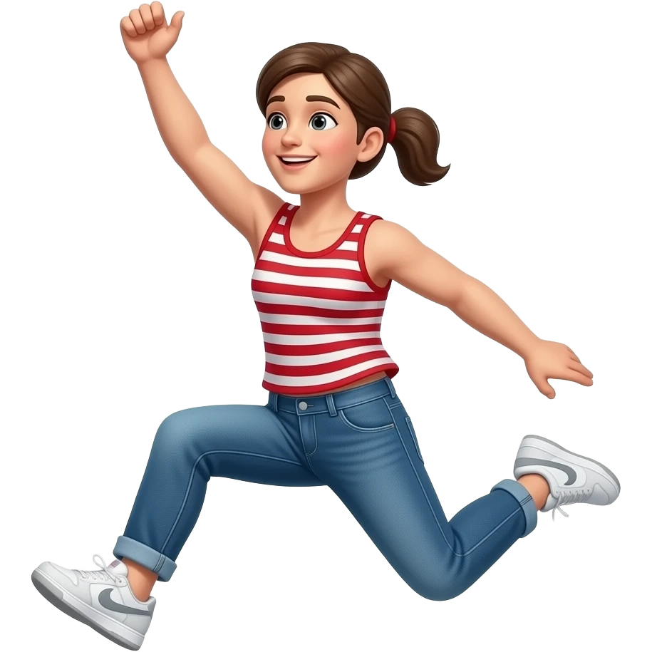 leaping in emoji