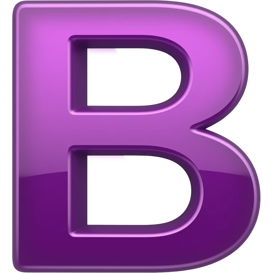 Purple B emoji