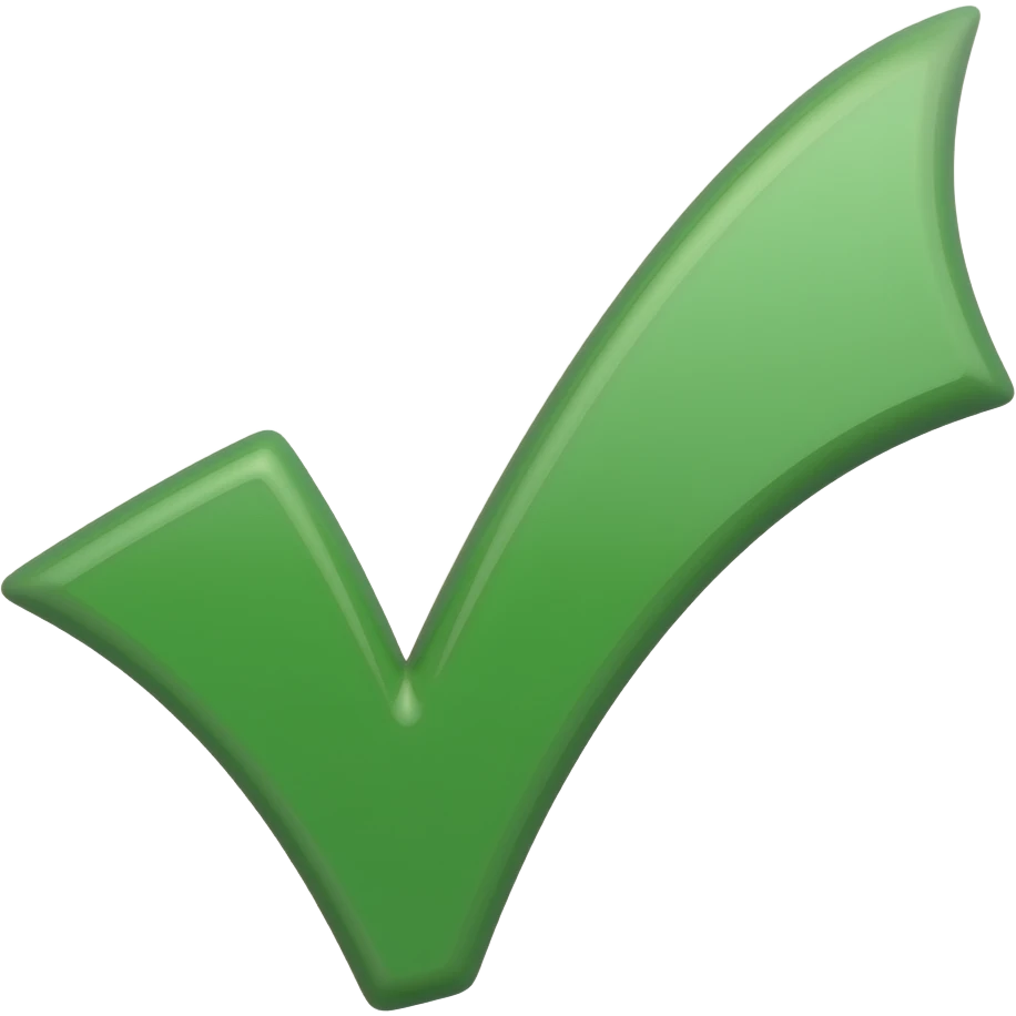 green tick emoji