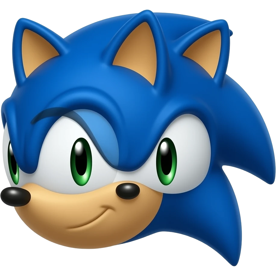 Sonic head emoji