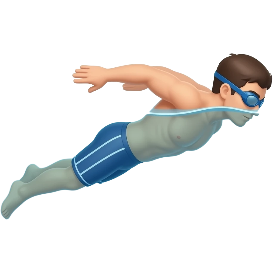 swimming with woggle emoji