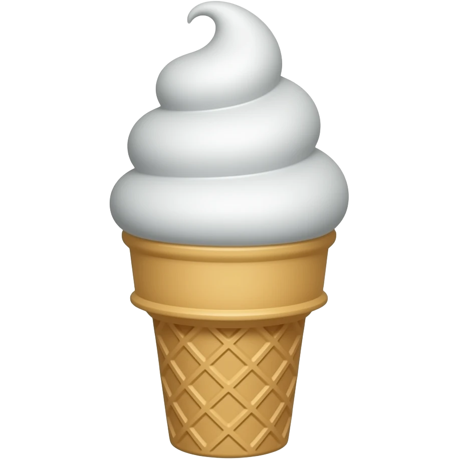Waffle cone 4k emoji