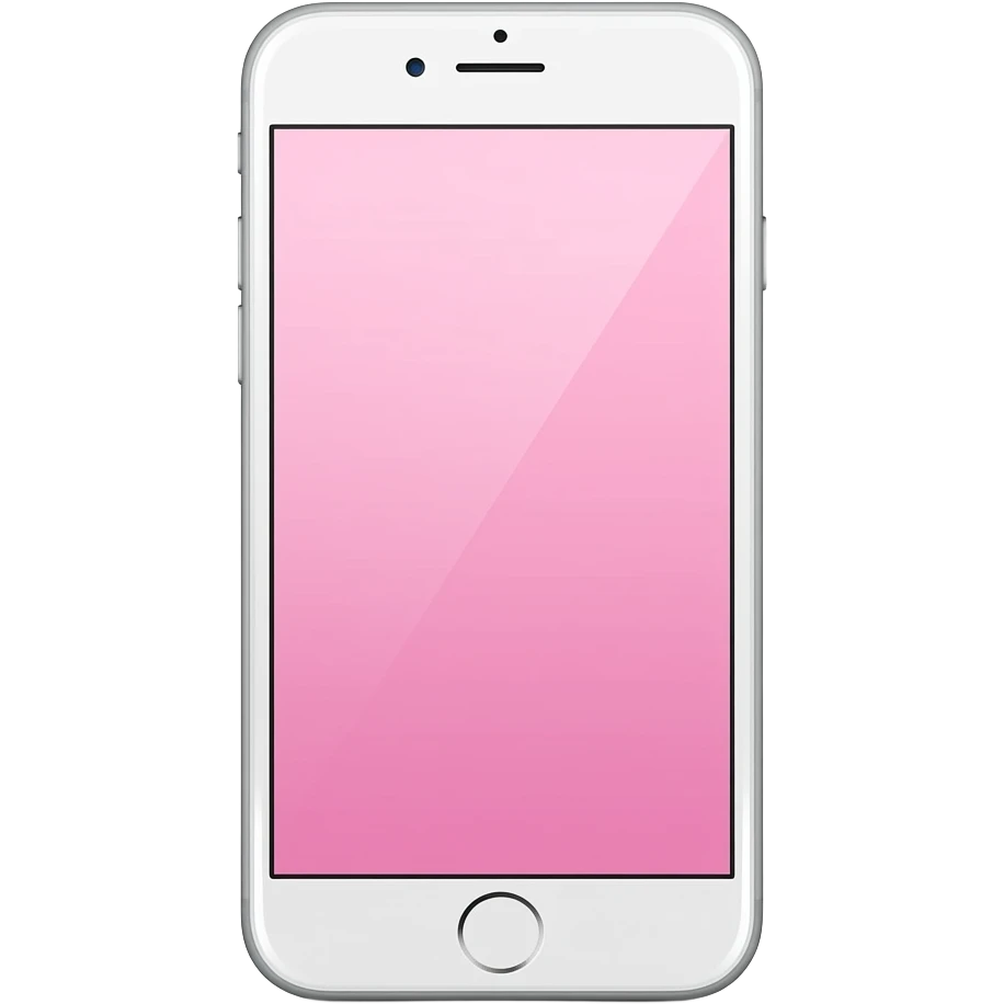Light pink phone screen emoji