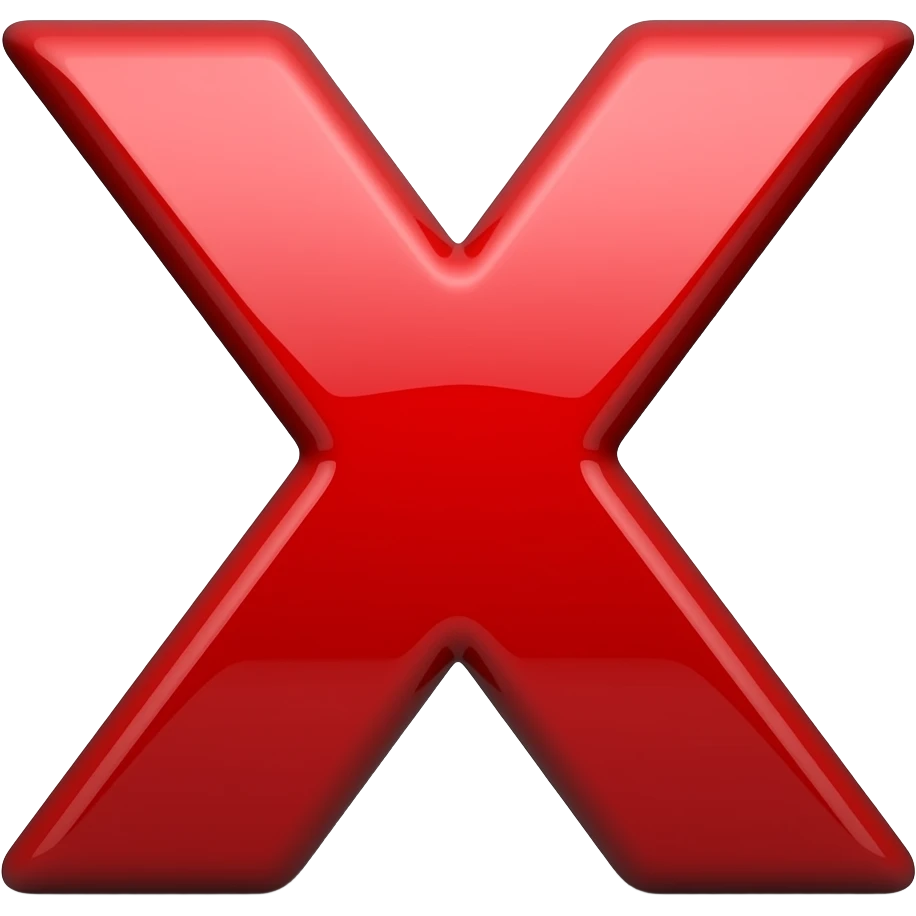 x roja emoji