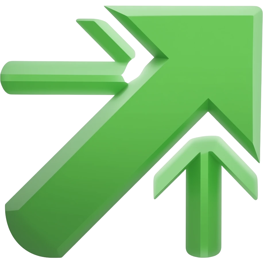 green arrow icon emoji