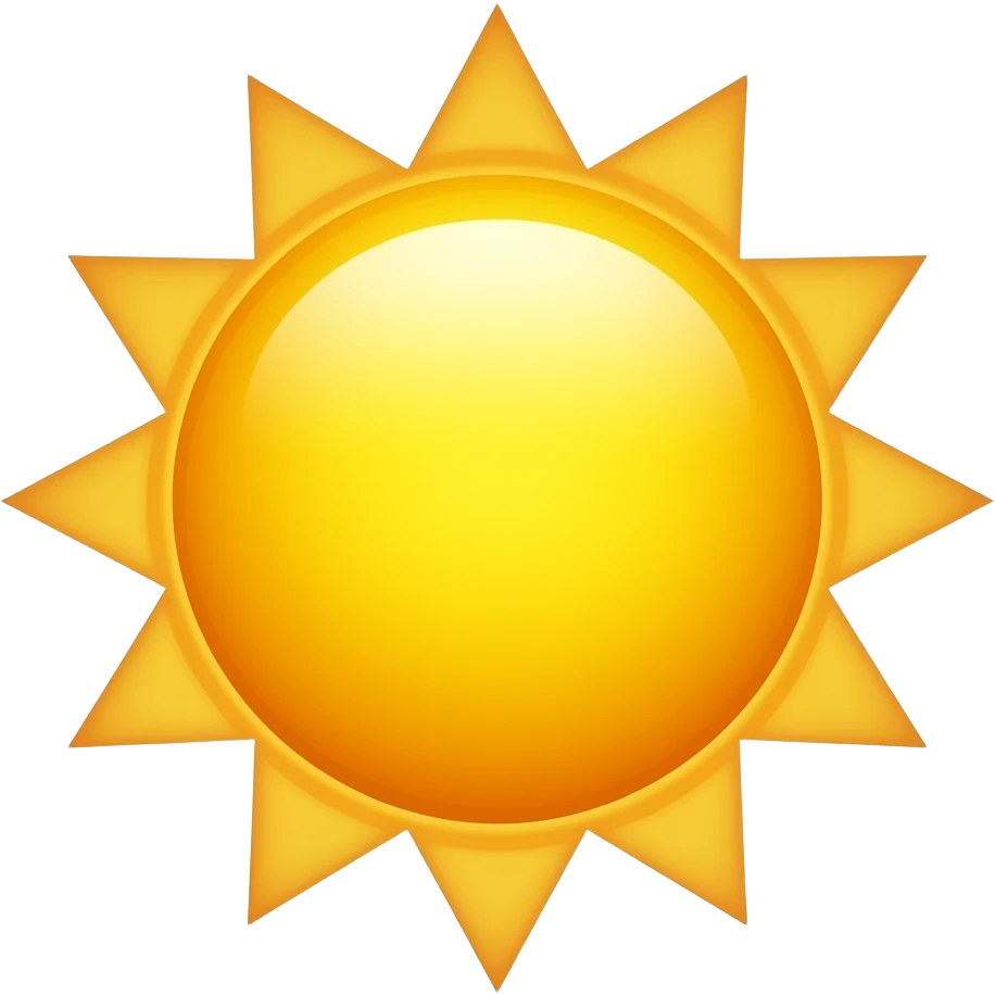 sun realistic emoji