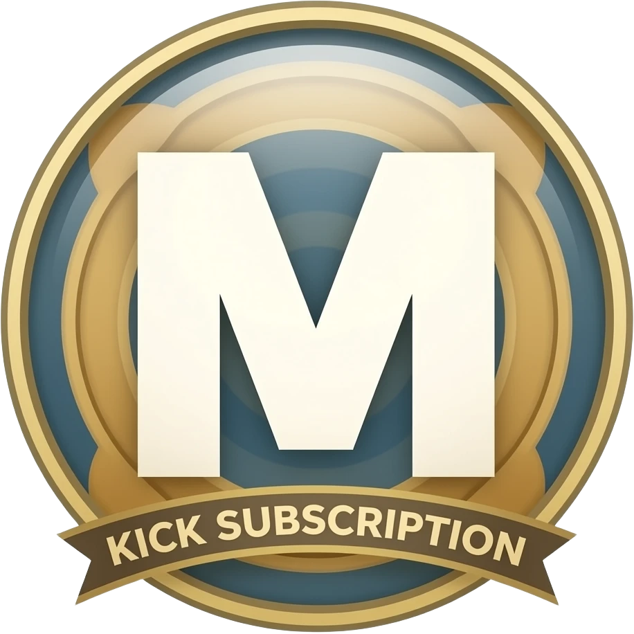 M temalı kick abonelik rozeti oluştururmusun emoji