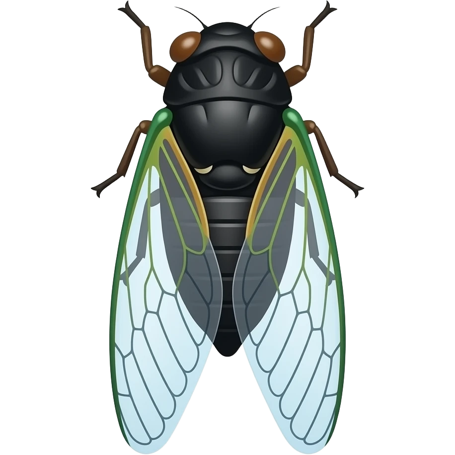 simple cicada emoji