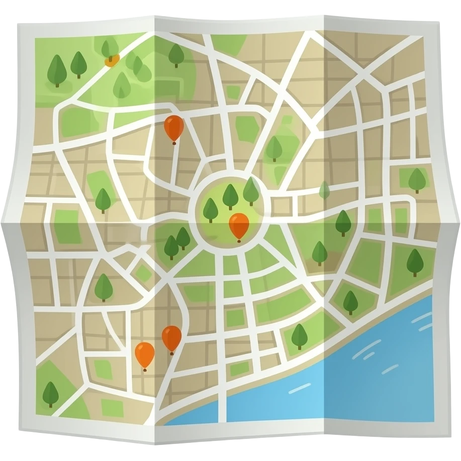 paper map emoji