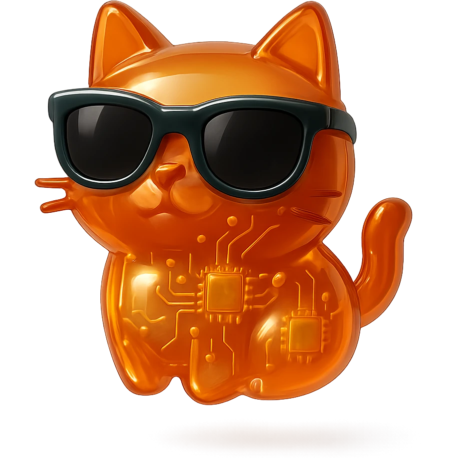 Cat wearing sunglasses emoji