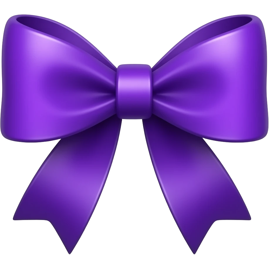 Fiocco lilla emoji