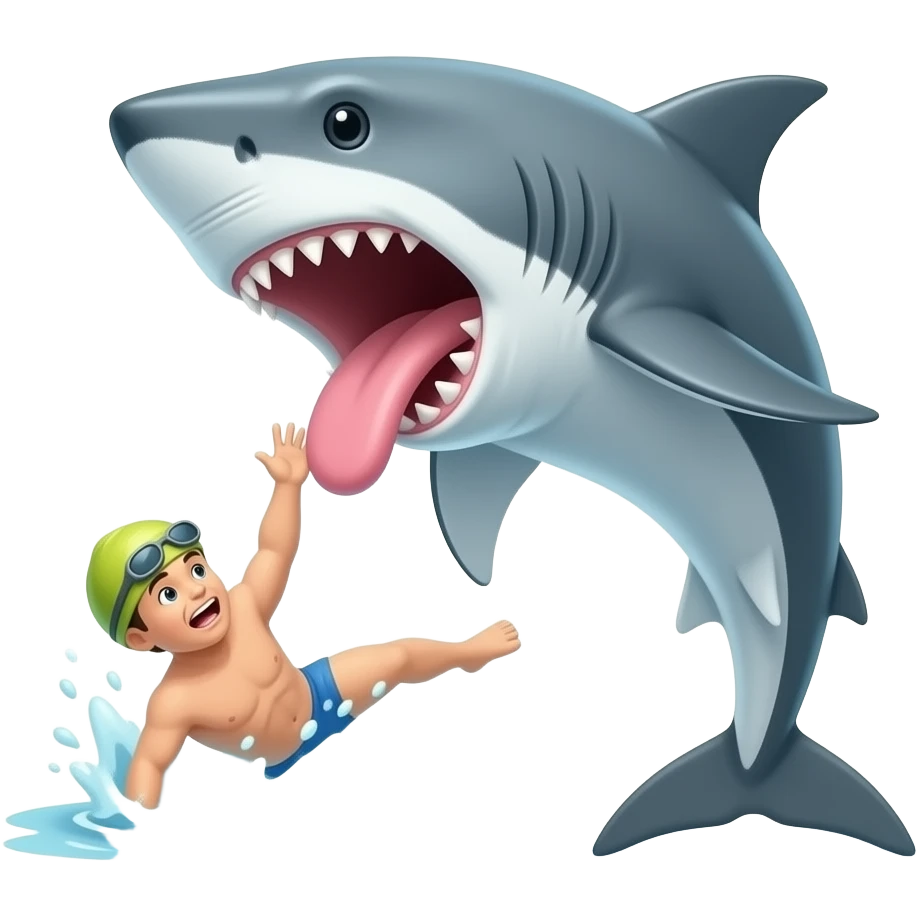 shark attack emoji