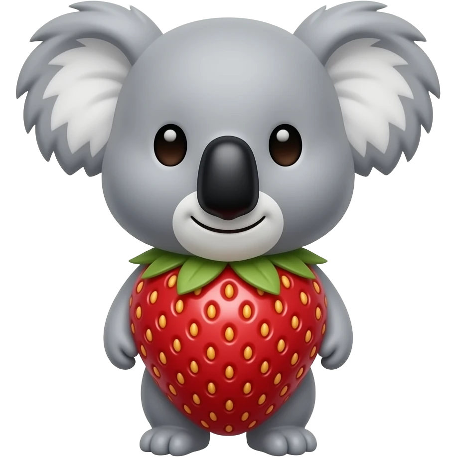 Strawberry koala emoji