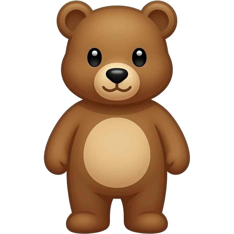 Pixel bear emoji