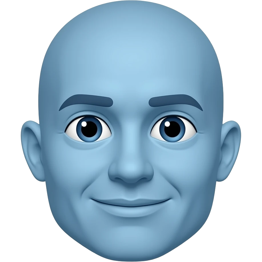 Blue emoji emoji