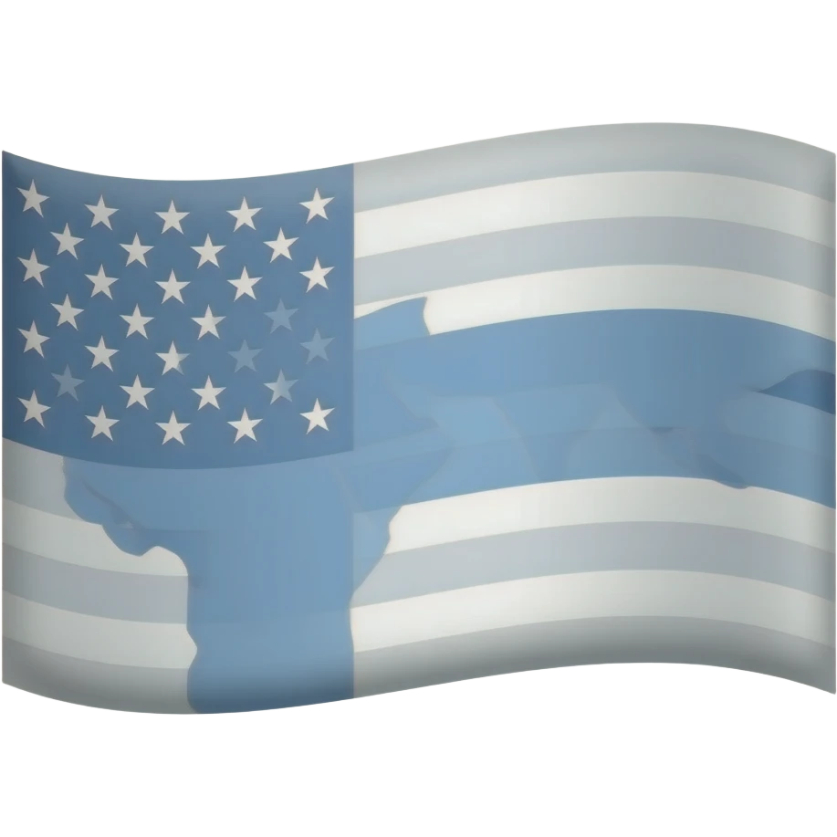 Clear transparent color flag emoji
