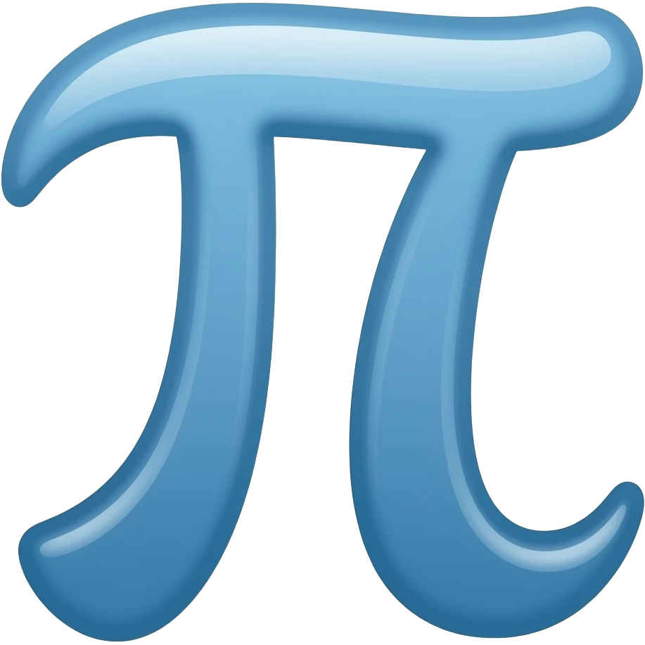 Símbolo do "π¹³" mega pi emoji