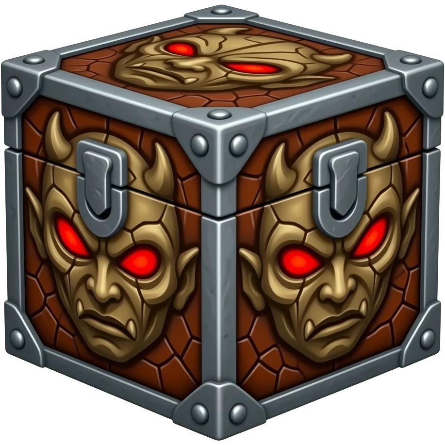 Hellraiser Puzzle Box, cube, emoji
