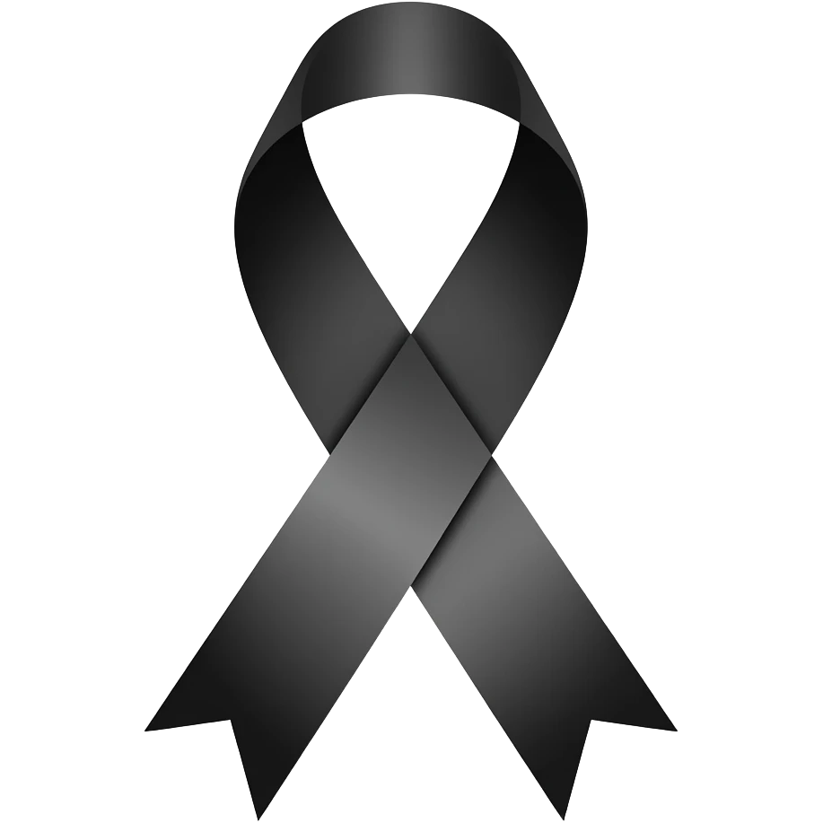 Black ribbon emoji