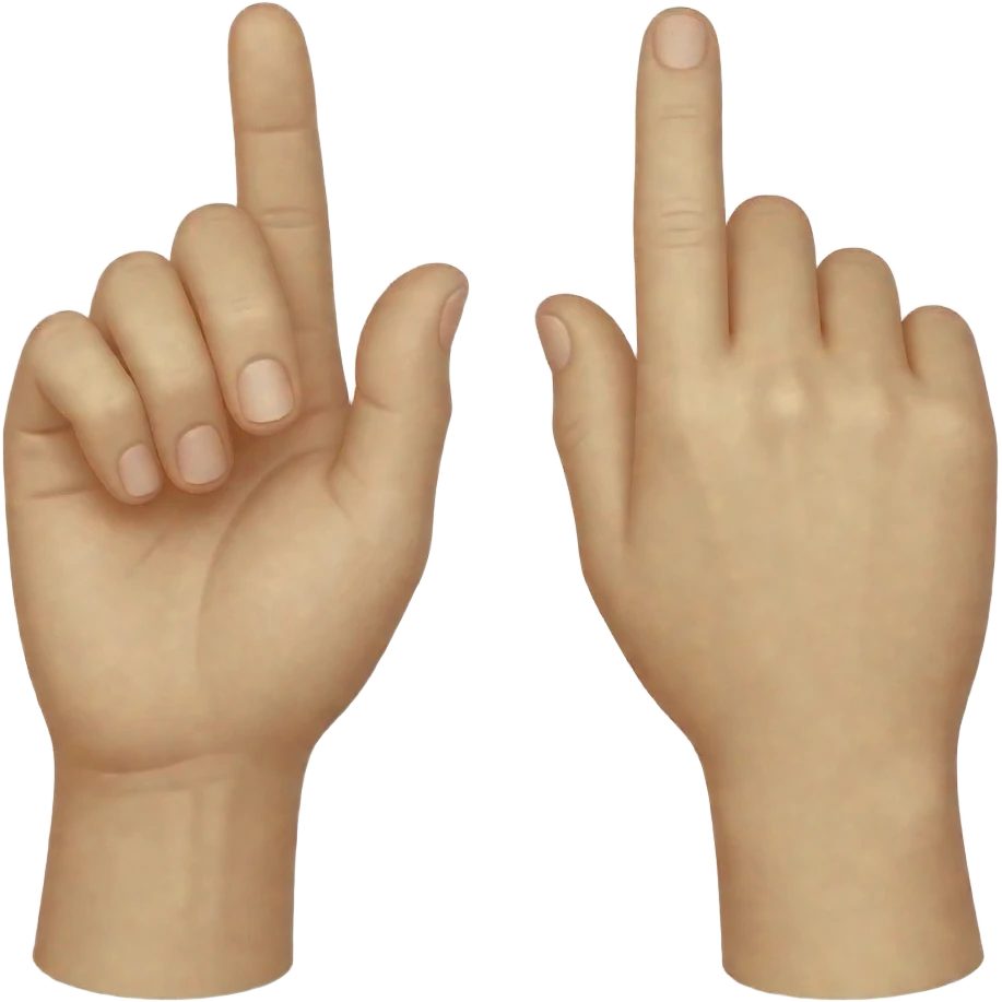 hands side emoji