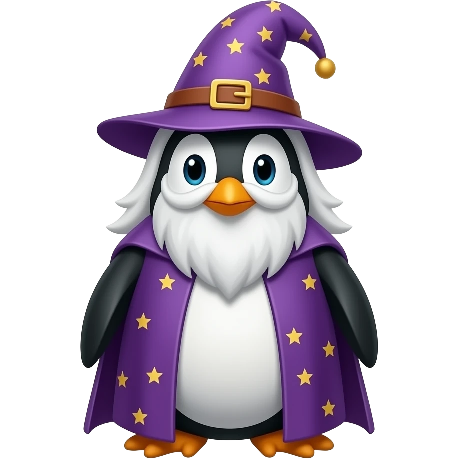Penguin Wizard emoji