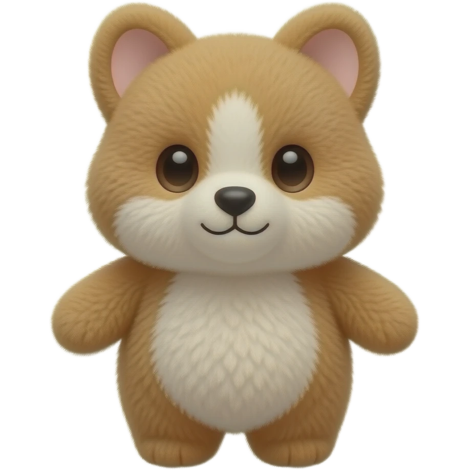 Uma pelúcia mofusand emoji