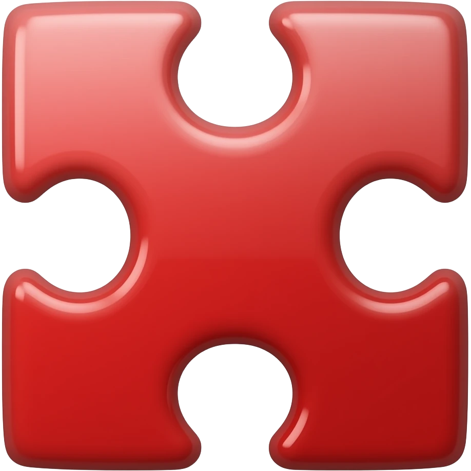 puzzle red emoji