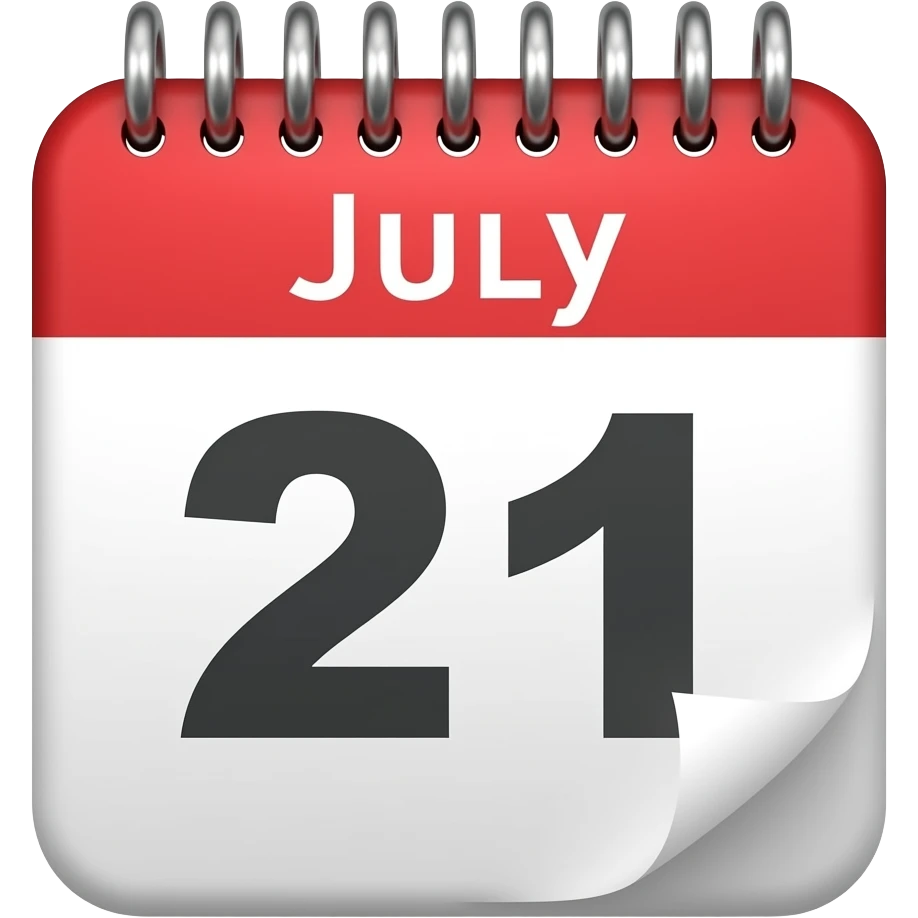 21 JULY emoji