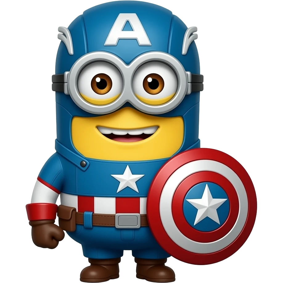 Minion capitan america emoji