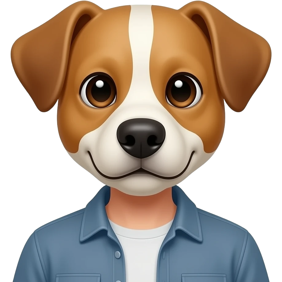 انسان برأس كلب emoji