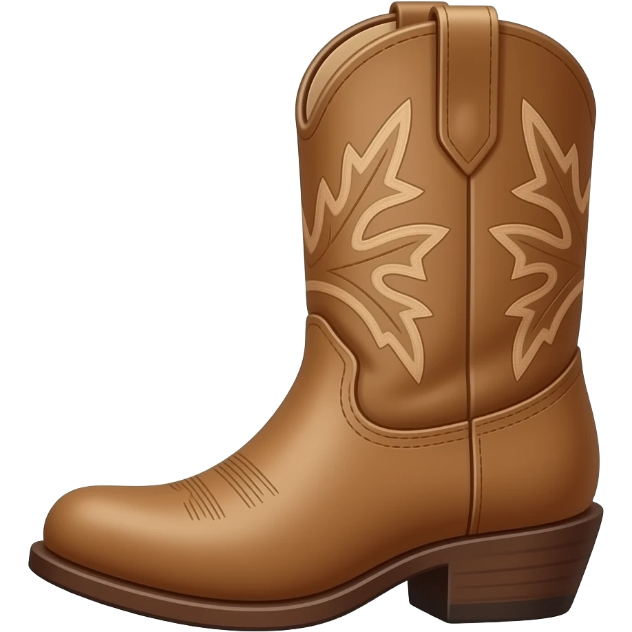 Girly cowboy boot emoji