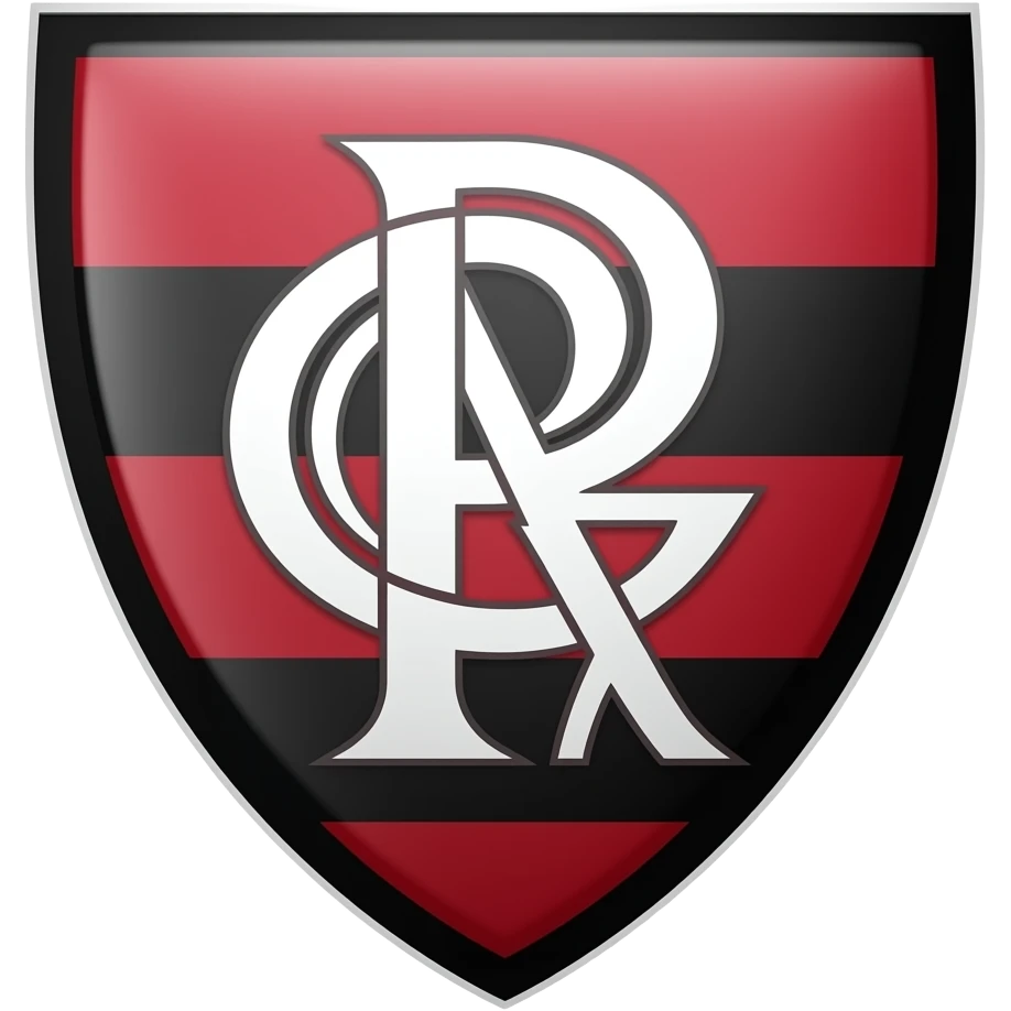 Crie um emoji símbolo do escudo do clube de regatas do Flamengo emoji