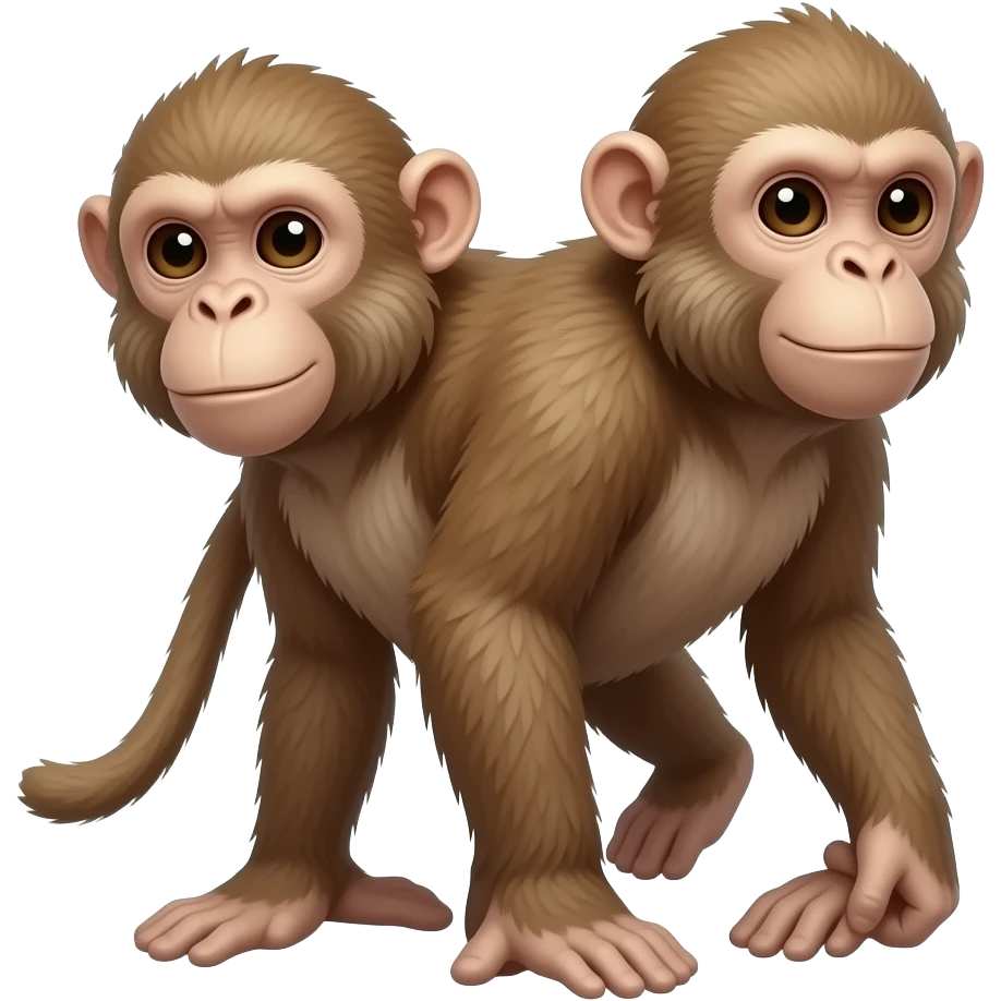 Realistic monkey emoji
