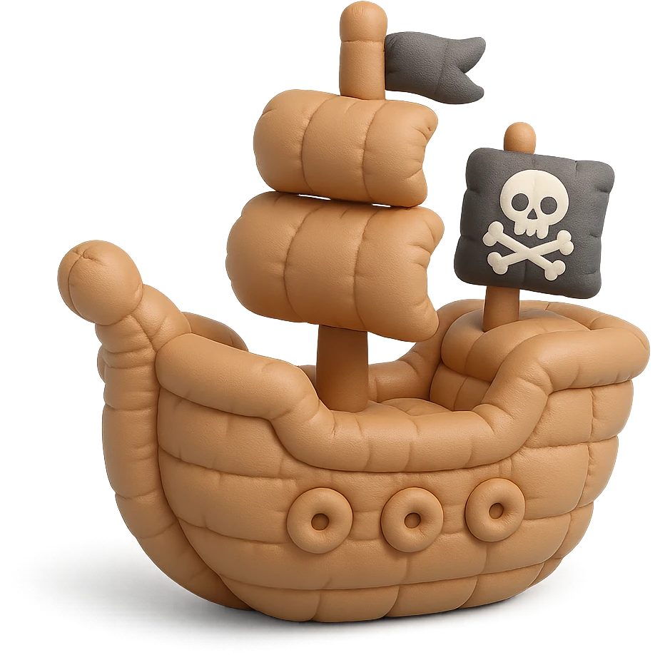 pirate ship emoji