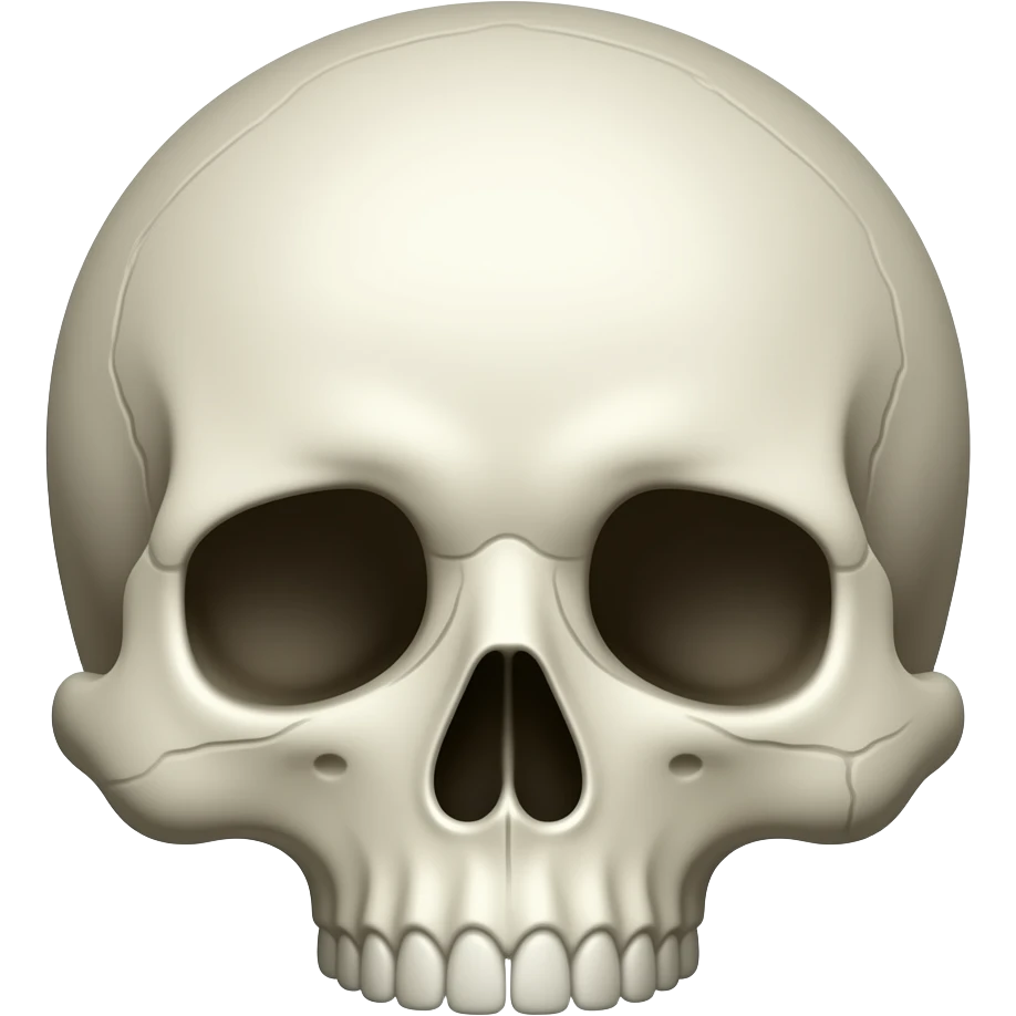 Недовольный череп emoji