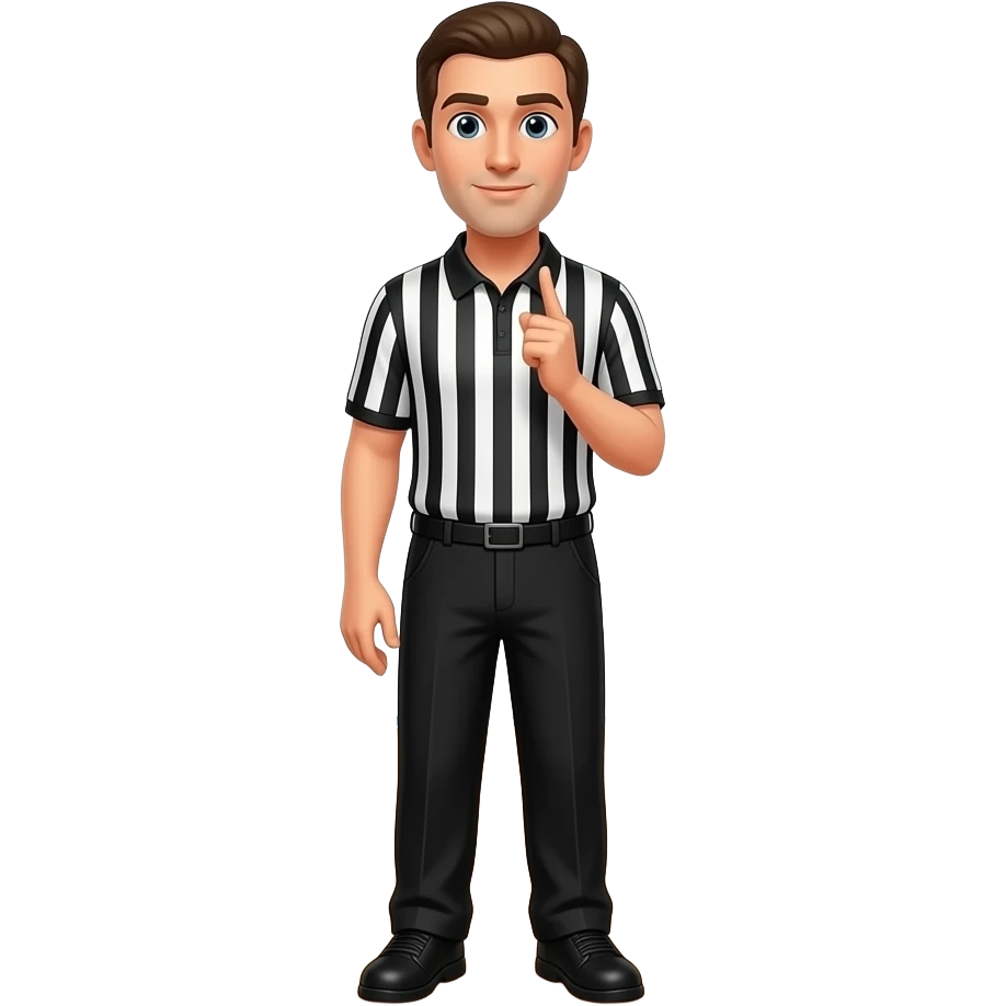 Referees with calls timeout emoji