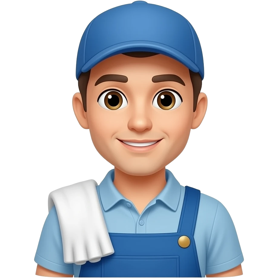 Cleaning man emoji