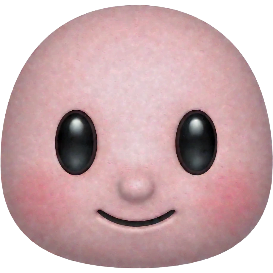 Pink colored pookie Emoji emoji