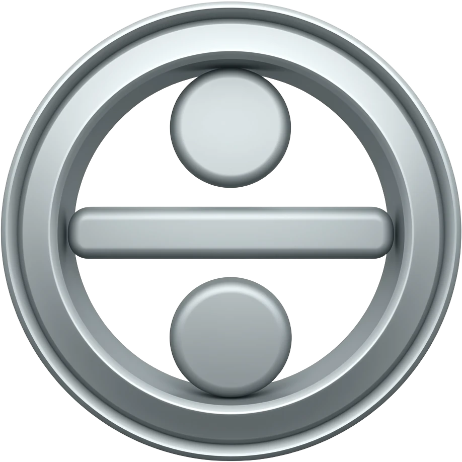 divide symbol emoji