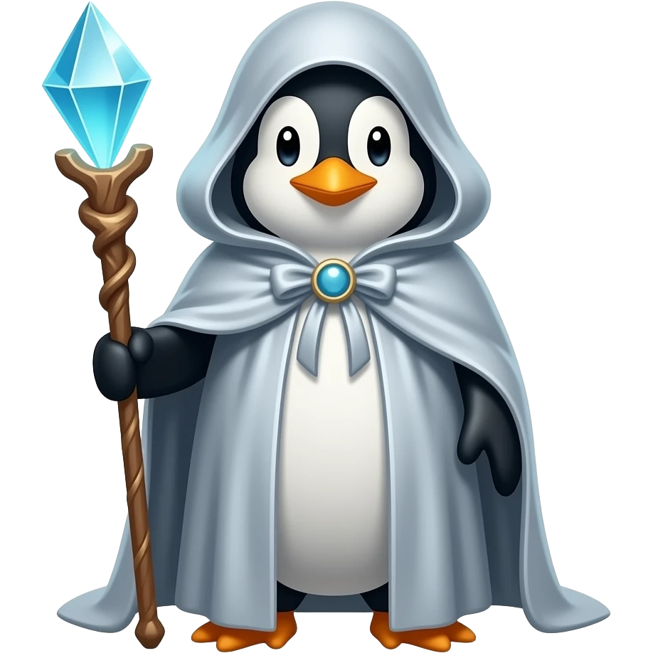Penguin Wizard emoji