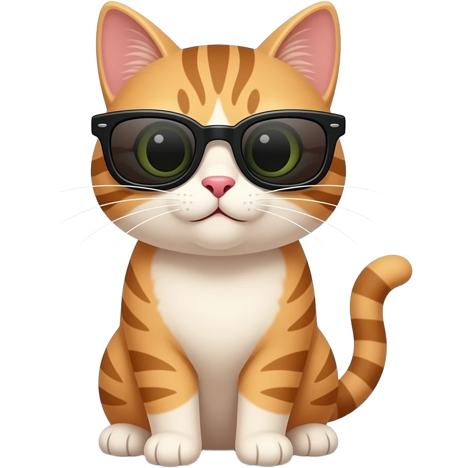 Cat wearing sunglasses emoji