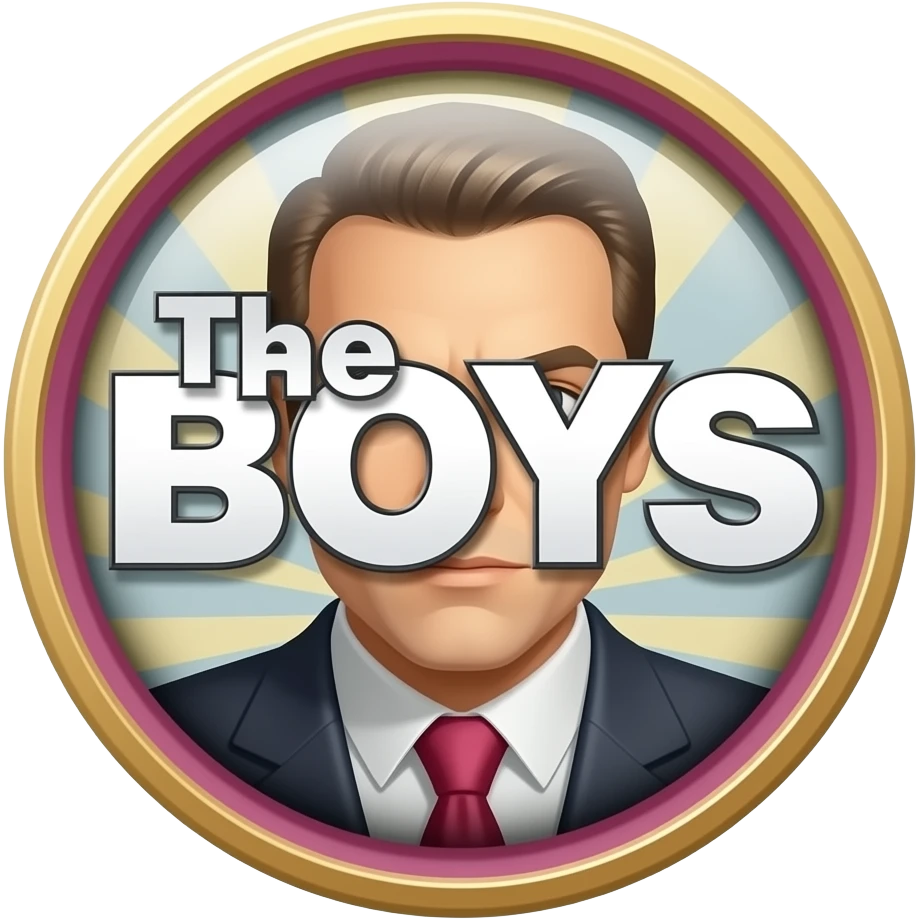 The Boys series logo with the text "The Boys" emoji