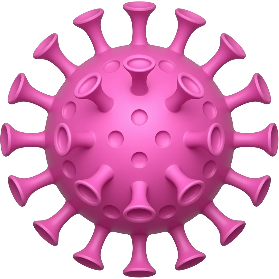 VIRUS PASTEL PINK COLOR emoji