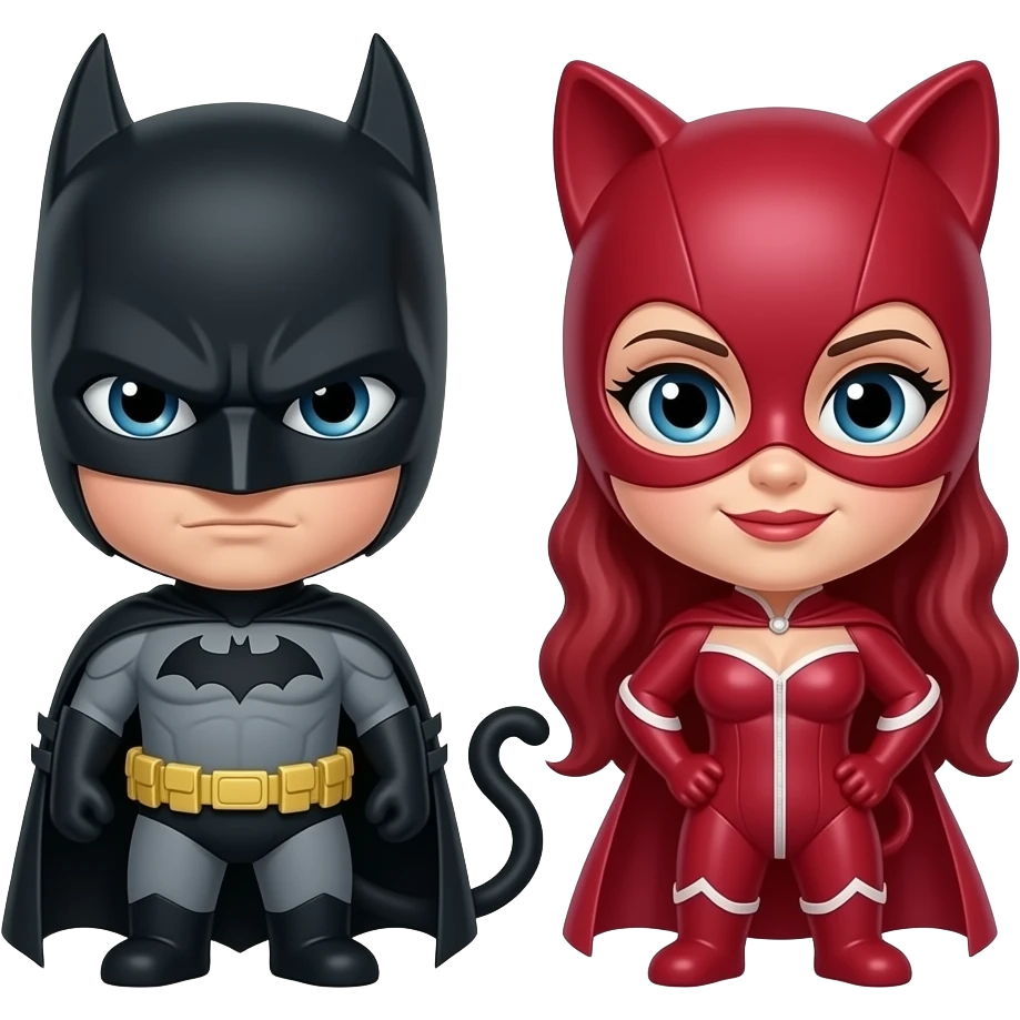 BATMAN AND CAT WOMEN emoji