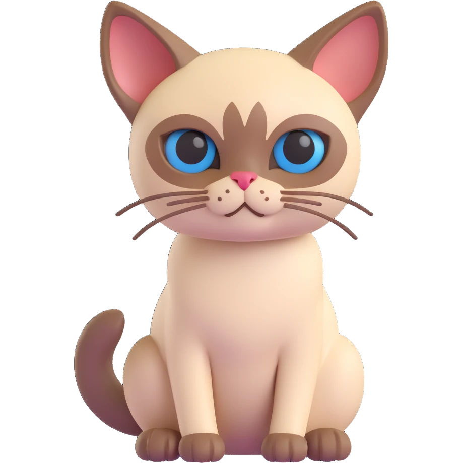 Siamese cat emoji