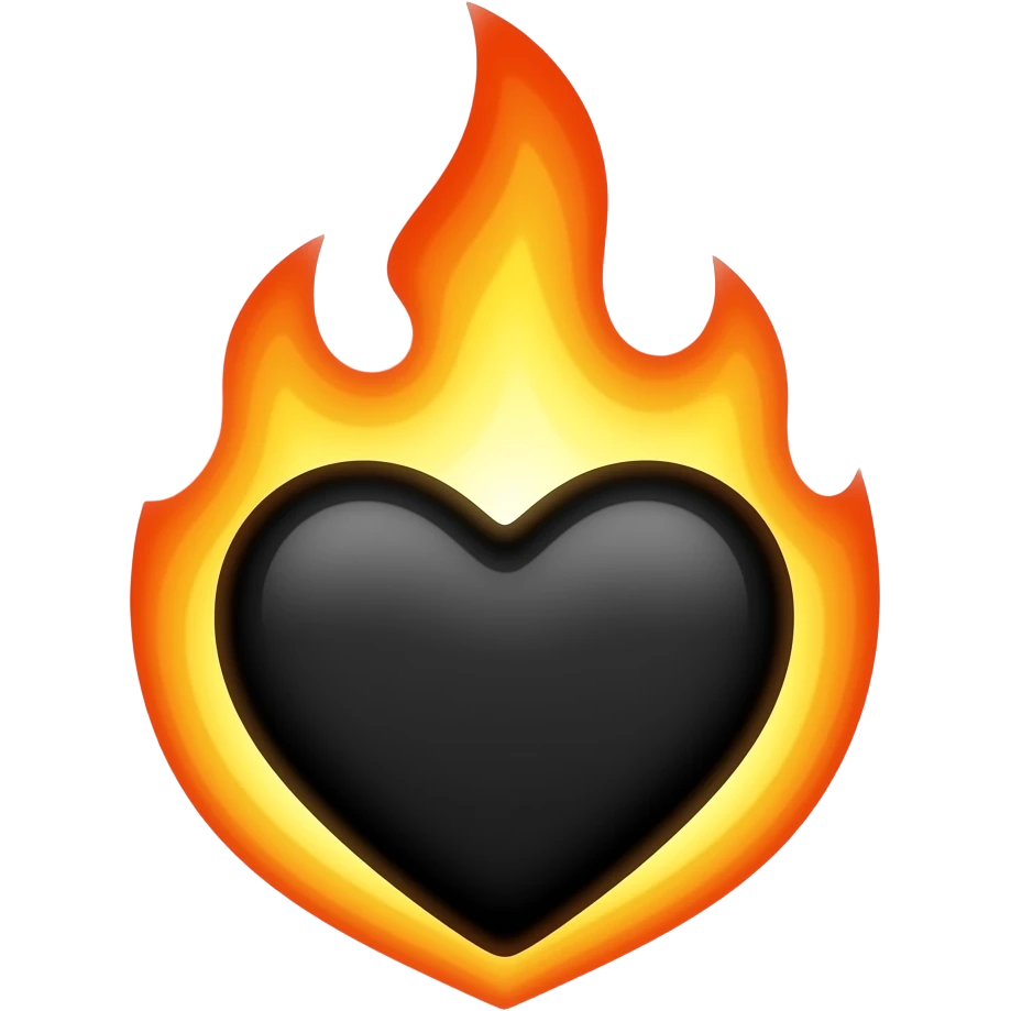 ❤️‍🔥+🔥+🖤 emoji