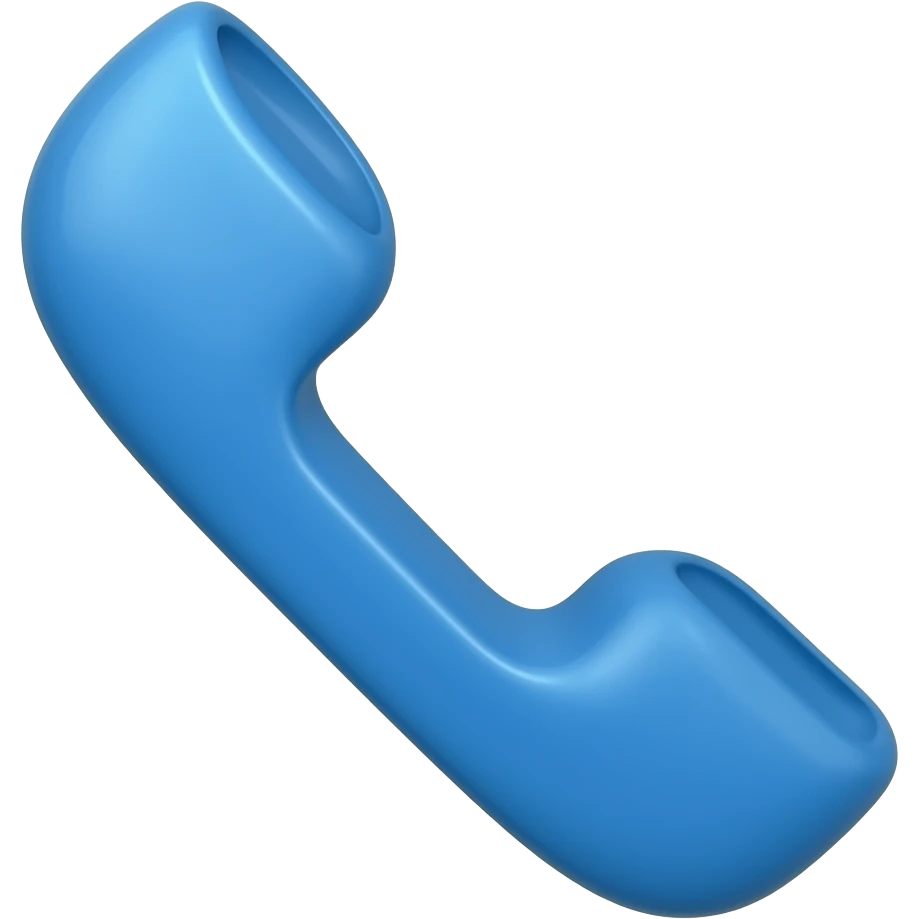 blue phone emoji