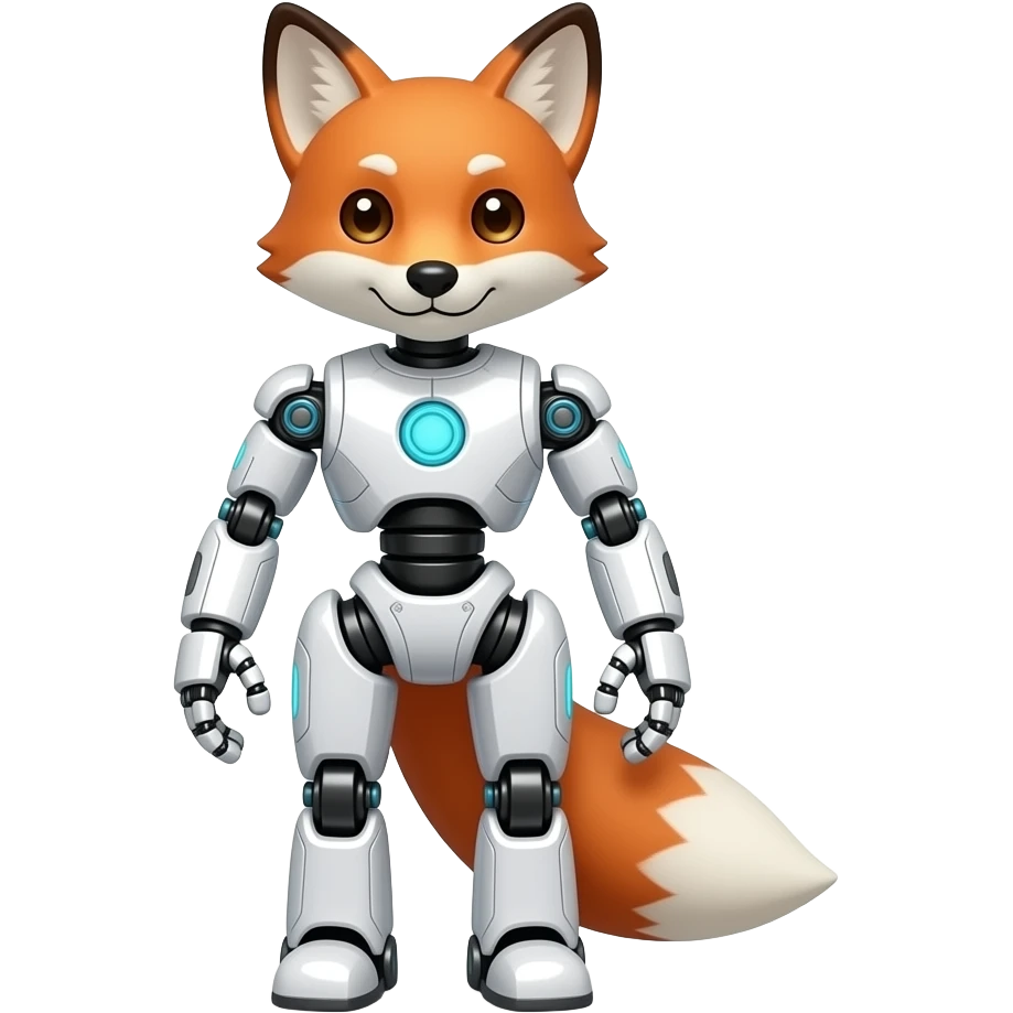 A humanoid robot fox emoji